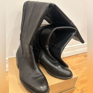 Vince Camuto Black Moto Boots